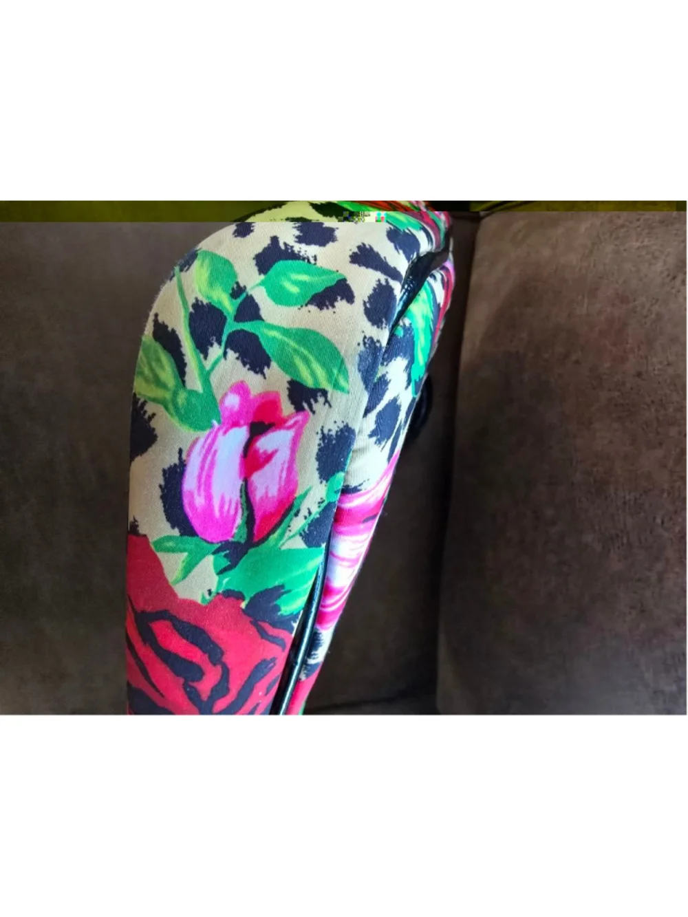 Betsey Johnson Floral Leopard Print Satchel Bag